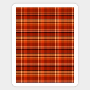 Sunset and Sunrise Aesthetic Iona 2 Hand Drawn Textured Plaid Pattern Sticker